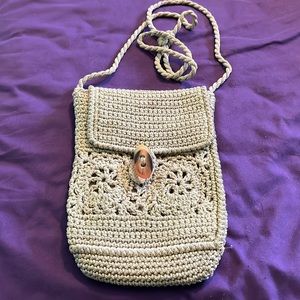 Cute macrame type bag.